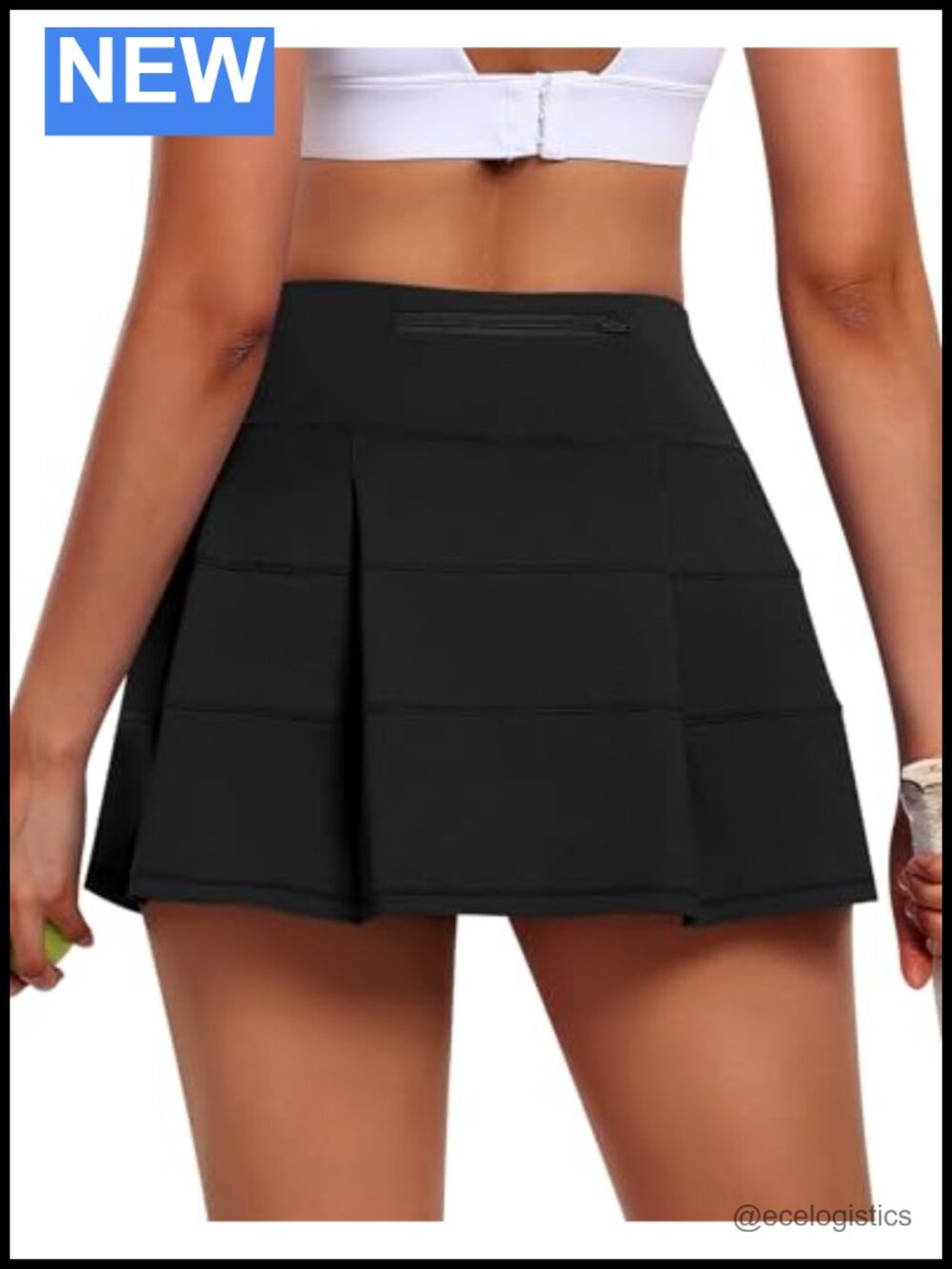 Women's Pleated Tennis Skort with Pockets High Waist Athletic Golf Pickleball